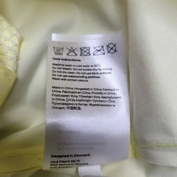 NWT RAINS Waterproof Long Snap Front Rain Jacket Straw M - Picture 16 of 16